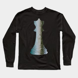 Chess Queen Low Poly Long Sleeve T-Shirt